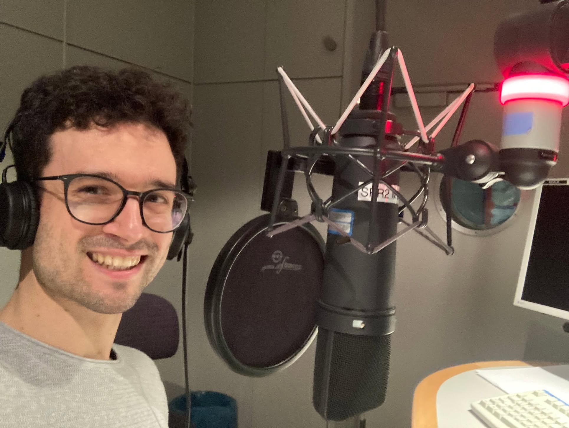 Christopher Hoffmann im Studio