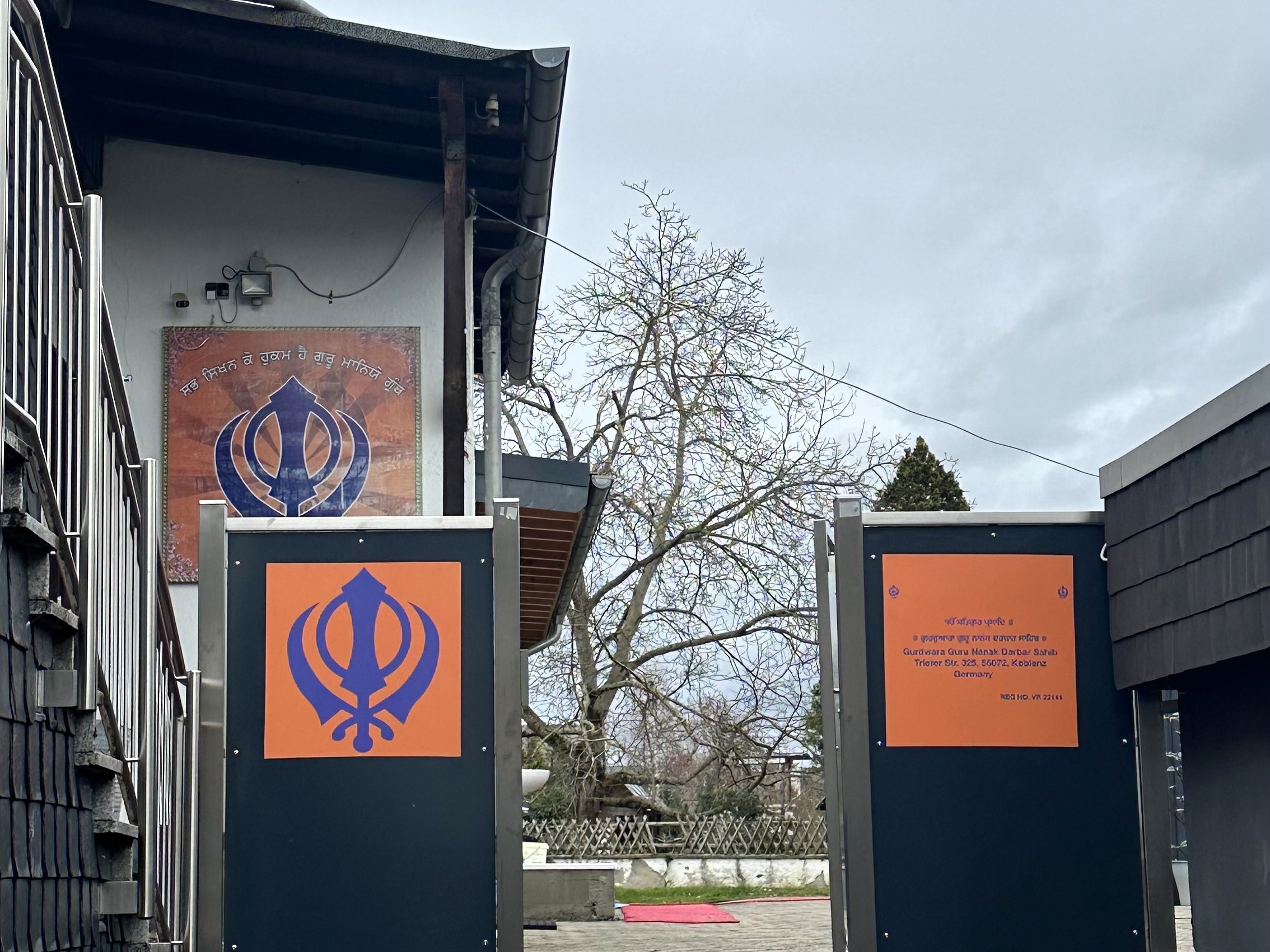 Sikh-Tempel in Koblenz-Metternich von außen