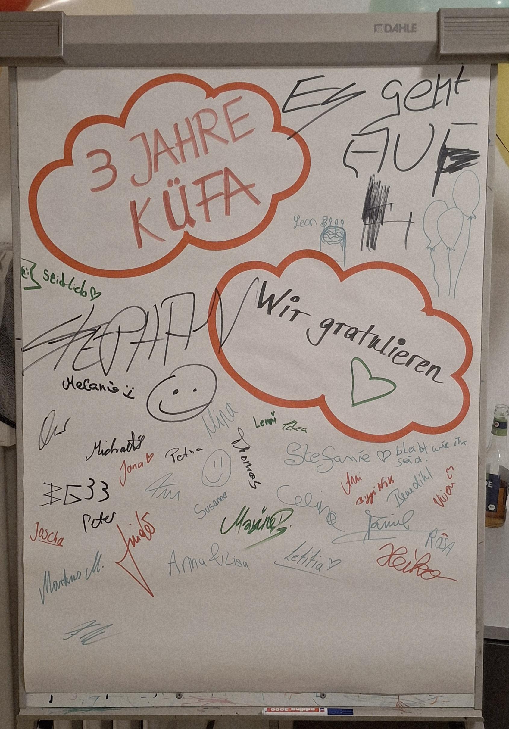 Gratulationen zum dreijährigen Bestehen der KÜFA (c) Oliver Wolff Gratulationen zum dreijährigen Bestehen der KÜFA