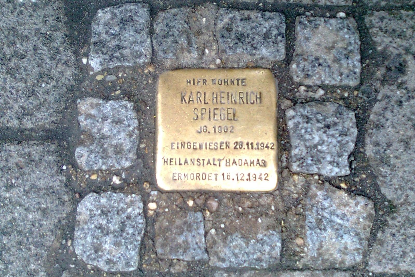 Stolperstein für Karl Josef Spiegel in Koblenz