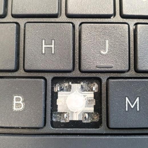 Tastatur mit fehlender Taste