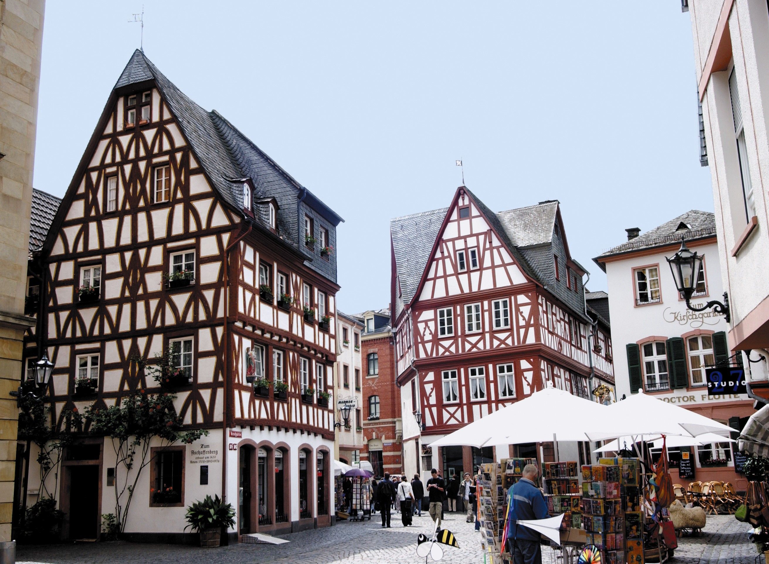 Mainz Kirschgarten: Altstadt mit Fachwerkhäusern